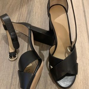 Ann Taylor brand new leather heal sandals